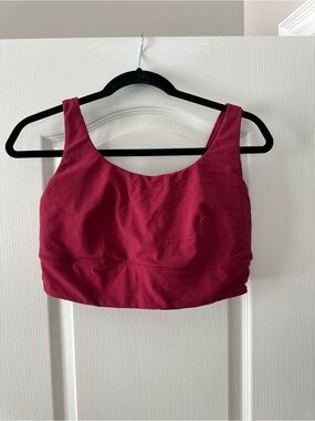 lululemon athletica Deep Burgundy Athletic Crop Top